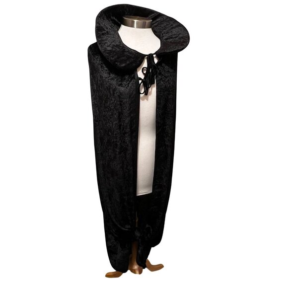 Cape OS Wide Padded Collar UNDERWRAPS 53 in Long Black Witch Halloween Costume - Picture 1 of 16